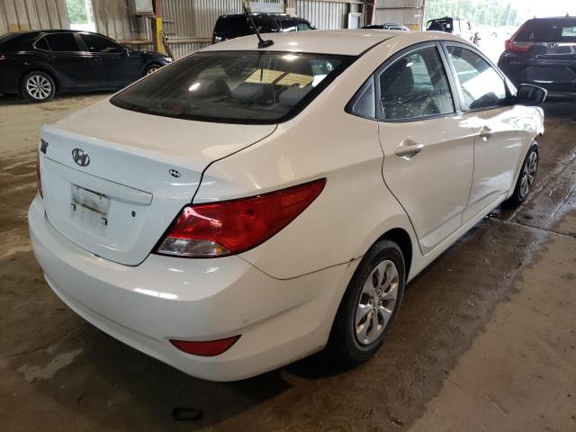 KMHCT4AE9GU072223 - 2016 HYUNDAI ACCENT SE WHITE photo 4