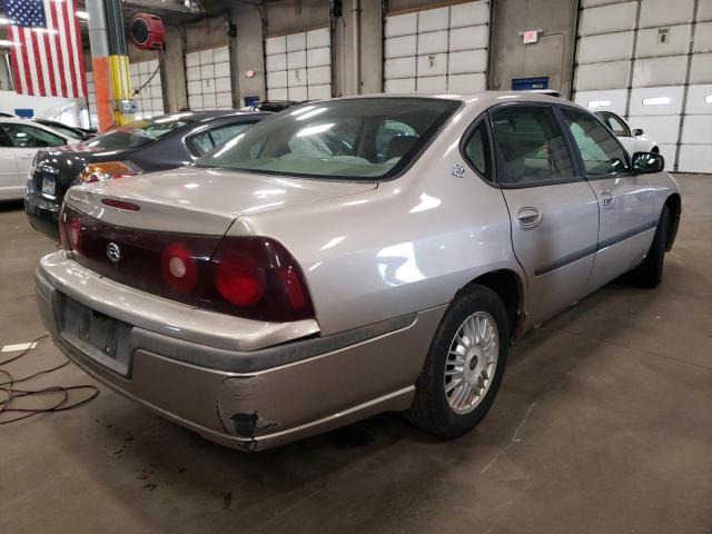 2G1WF52K719333946 - 2001 CHEVROLET IMPALA TAN photo 4