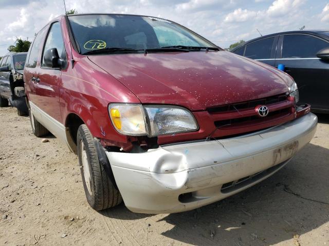 4T3ZF13C6XU144451 - 1999 TOYOTA SIENNA LE RED photo 1