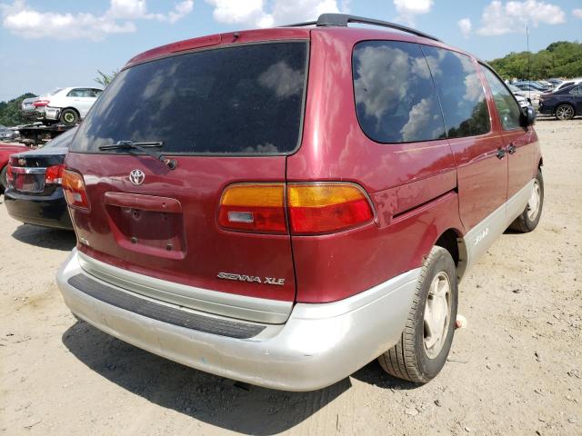 4T3ZF13C6XU144451 - 1999 TOYOTA SIENNA LE RED photo 4