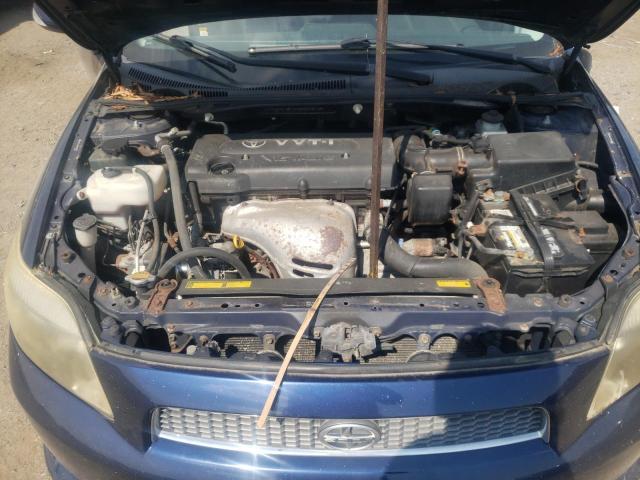 JTKDE167860096510 - 2006 TOYOTA SCION TC BLUE photo 7