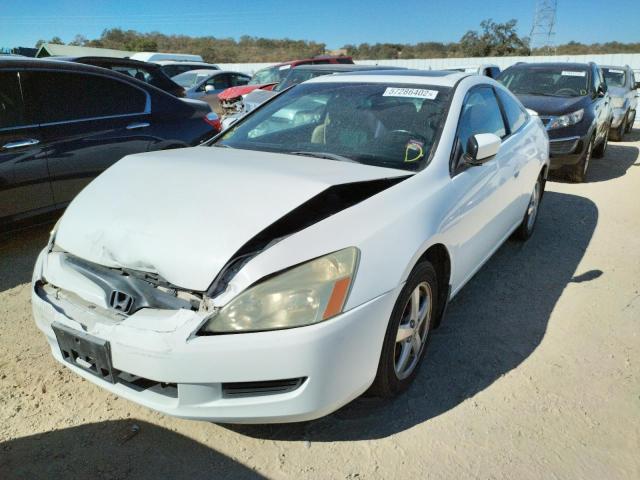 1HGCM72665A006318 - 2005 HONDA ACCORD EX WHITE photo 2