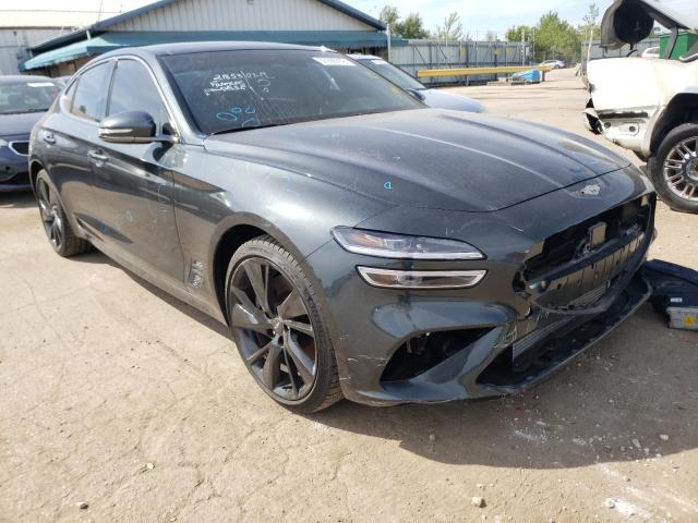 KMTG54TE5NU081528 - 2022 GENESIS G70 BASE CHARCOAL photo 1