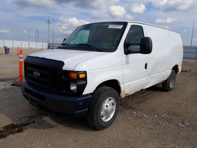 1FTNE24W09DA65678 - 2009 FORD ECONOLINE WHITE photo 2