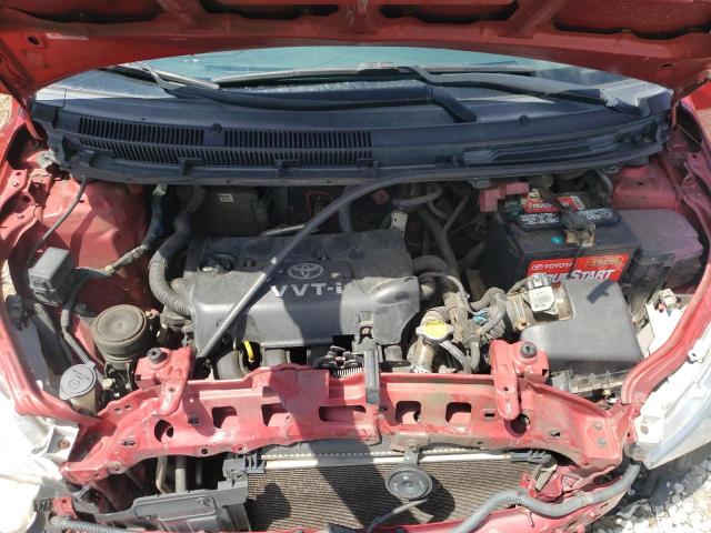 JTDBT923271009248 - 2007 TOYOTA YARIS RED photo 7