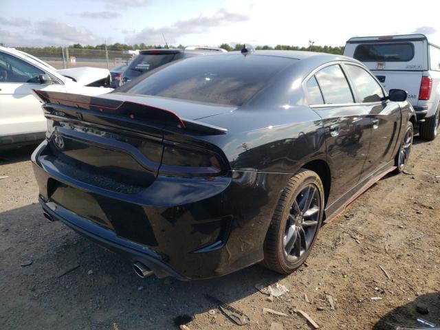 2C3CDXMG2NH158560 - 2022 DODGE CHARGER GT BLACK photo 4