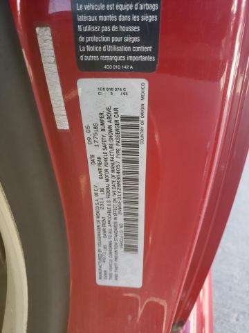 3VWSF31Y26M304057 - 2006 VOLKSWAGEN NEW BEETLE 红色 照片 10