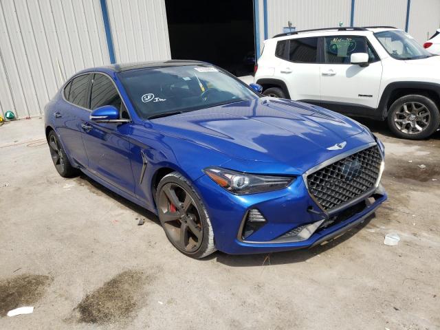 KMTG34LE5KU019225 - 2019 GENESIS G70 PRESTI BLUE photo 1