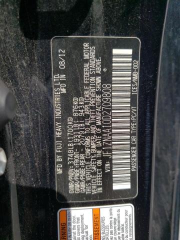 JF1ZNAA10D2709808 - 2013 TOYOTA SCION FR-S BLACK photo 10