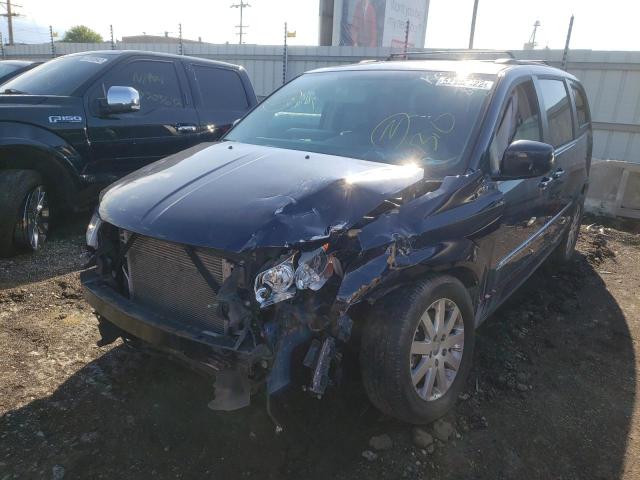 2C4RC1BG6ER258812 - 2014 CHRYSLER TOWN & COU BLUE photo 2