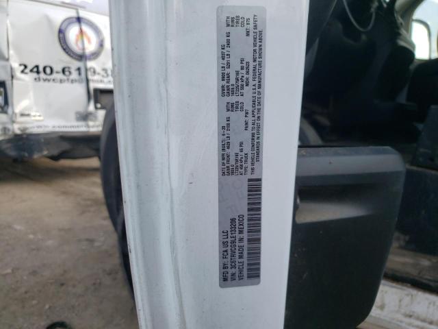 3C6TRVCG9LE133206 - 2020 RAM PROMASTER WHITE photo 10