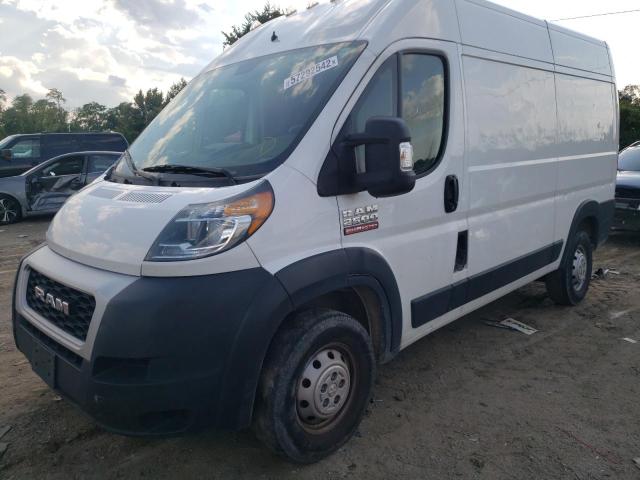 3C6TRVCG9LE133206 - 2020 RAM PROMASTER WHITE photo 2