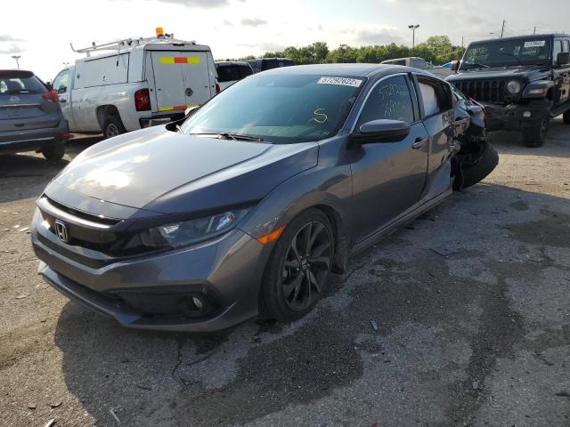 2HGFC2F85LH533893 - 2020 HONDA CIVIC SPOR 灰色 照片 2