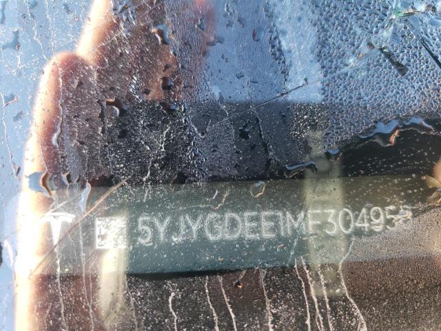 5YJYGDEE1MF304956 - 2021 TESLA MODEL Y رمادي صورة 10