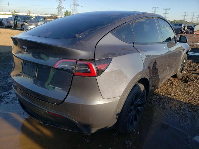 5YJYGDEE1MF304956 - 2021 TESLA MODEL Y رمادي صورة 4