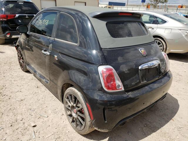 3C3CFFJHXDT689822 - 2013 FIAT 500 ABARTH BLACK photo 3