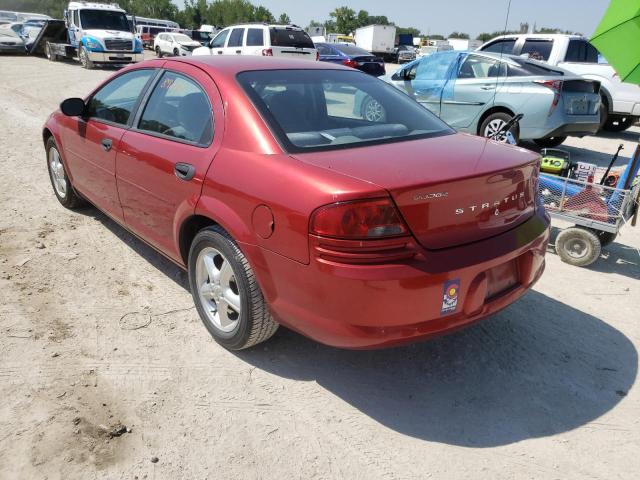 1B3EL36T74N166011 - 2004 DODGE STRATUS SE RED photo 3