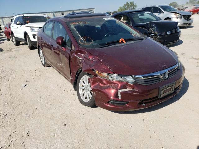 2HGFB2F92CH536746 - 2012 HONDA CIVIC EXL Bordo foto 1