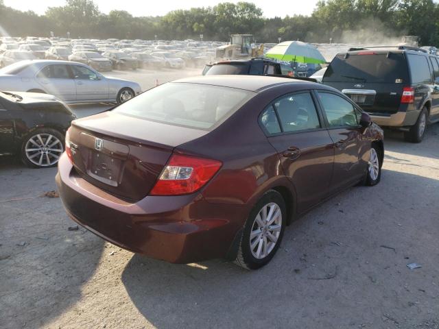 2HGFB2F92CH536746 - 2012 HONDA CIVIC EXL Bordo foto 4