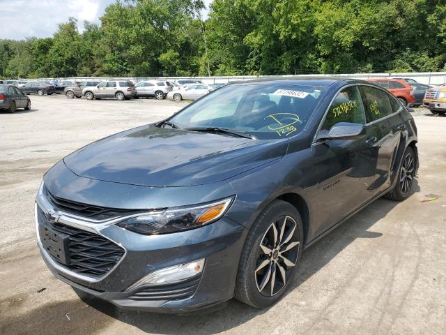 1G1ZG5ST3LF080959 - 2020 CHEVROLET MALIBU RS BLUE photo 2