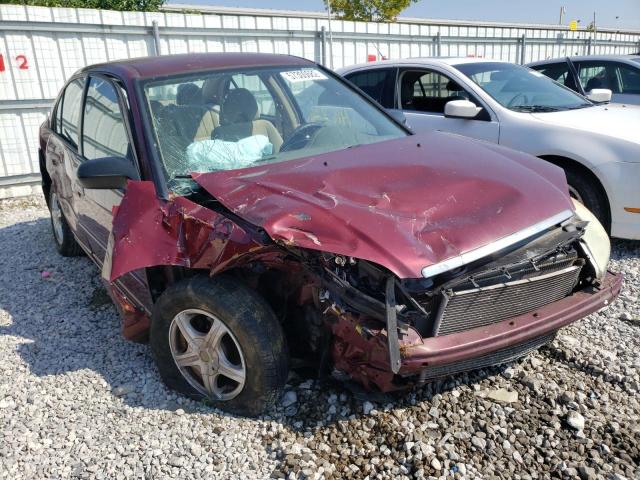 1HGES16503L024747 - 2003 HONDA CIVIC LX MAROON photo 1