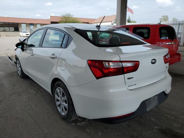 KNADM4A36G6539166 - 2016 KIA RIO LX WHITE photo 3