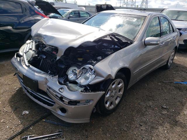 WDBRF81JX5F556461 - 2005 MERCEDES-BENZ C 240 4MAT GRAY photo 2