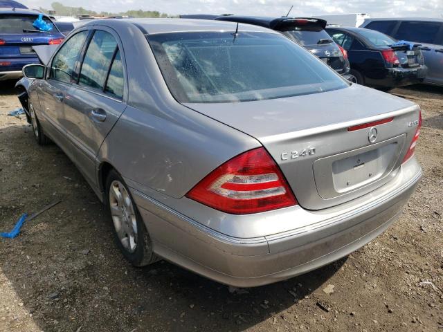 WDBRF81JX5F556461 - 2005 MERCEDES-BENZ C 240 4MAT GRAY photo 3