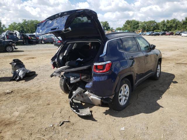 3C4NJCAB7KT637526 - 2019 JEEP COMPASS SP BLUE photo 4