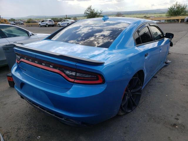 2C3CDXHG6GH143721 - 2016 DODGE CHARGER SX BLUE photo 4