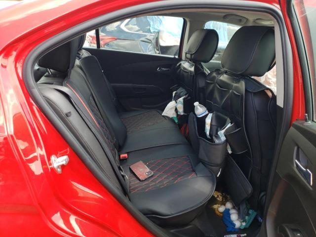 1G1JF5SB9K4129941 - 2019 CHEVROLET SONIC PREM RED photo 6