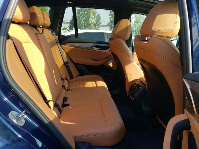 5UXTY5C01M9E82821 - 2021 BMW X3 XDRIVE3 BLUE photo 6