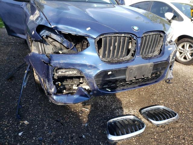 5UXTY5C01M9E82821 - 2021 BMW X3 XDRIVE3 BLUE photo 9
