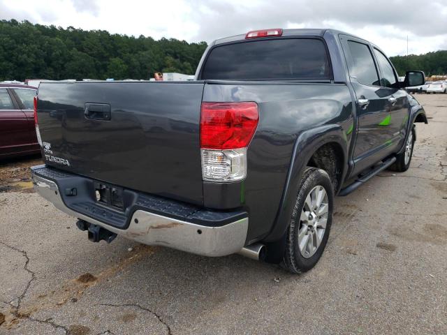 5TFFY5F16CX121174 - 2012 TOYOTA TUNDRA CRE GRAY photo 4