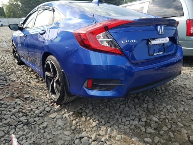 JHMFC1F79JX025319 - 2018 HONDA CIVIC EXL Mavi foto 3