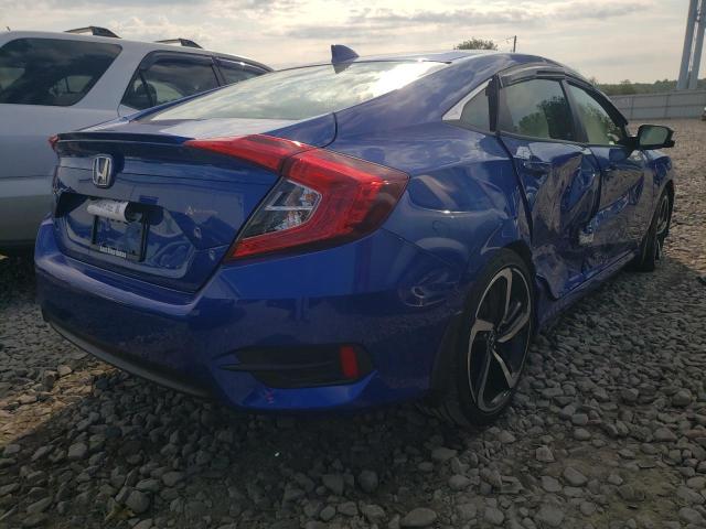 JHMFC1F79JX025319 - 2018 HONDA CIVIC EXL Mavi foto 4