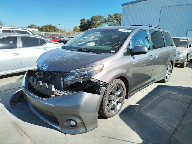 5TDXK3DC7FS677521 - 2015 TOYOTA SIENNA SPO GRAY photo 2