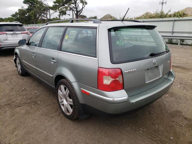 WVWYU63BX5E124942 - 2005 VOLKSWAGEN PASSAT GLX Yaşıl foto 3