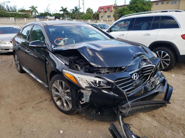 5NPE34ABXFH257537 - 2015 HYUNDAI SONATA SPO BLACK photo 1