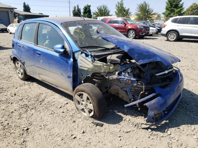 KL1TD62605B496166 - 2005 CHEVROLET AVEO BASE BLUE photo 1