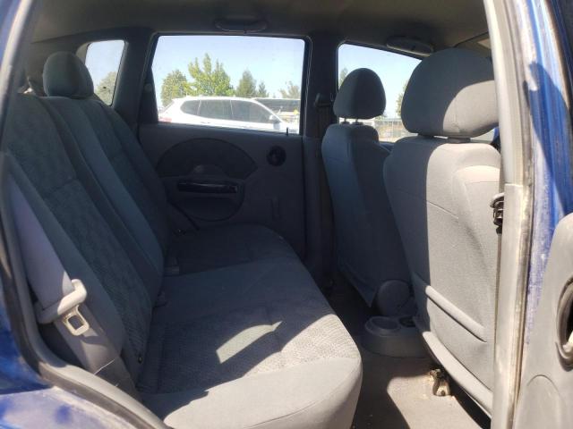 KL1TD62605B496166 - 2005 CHEVROLET AVEO BASE BLUE photo 6