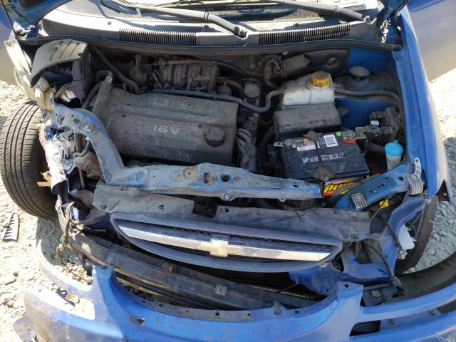 KL1TD62605B496166 - 2005 CHEVROLET AVEO BASE BLUE photo 7