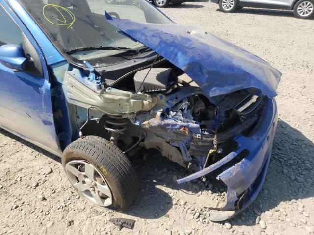 KL1TD62605B496166 - 2005 CHEVROLET AVEO BASE BLUE photo 9