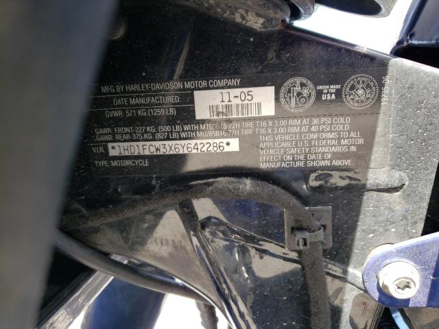 1HD1FCW3X6Y642286 - 2006 HARLEY-DAVIDSON FLHTCUI 蓝色 照片 10