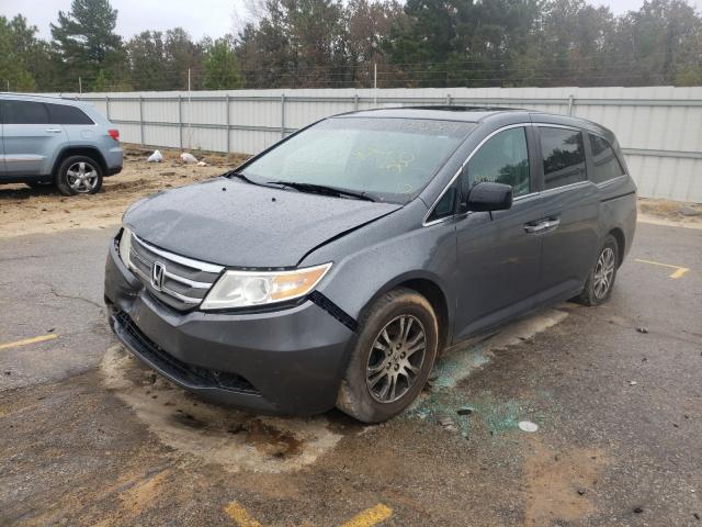 5FNRL5H60BB031726 - 2011 HONDA ODYSSEY EX GRAY photo 2