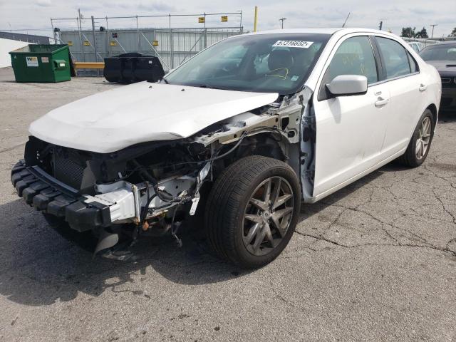 3FAHP0JA6CR393406 - 2012 FORD FUSION SEL WHITE photo 2