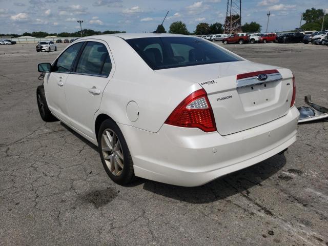 3FAHP0JA6CR393406 - 2012 FORD FUSION SEL WHITE photo 3