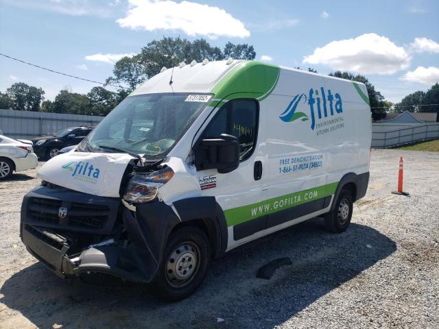 3C6TRVCG0JE107364 - 2018 RAM PROMASTER WHITE photo 2