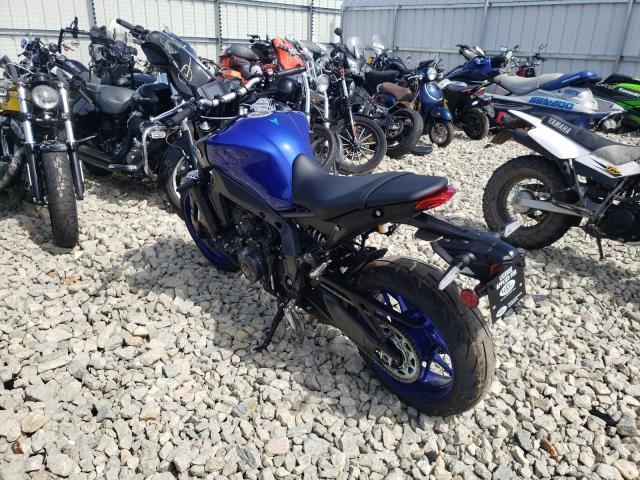 JYARN71E6NA002389 - 2022 YAMAHA MT09 BLUE photo 3