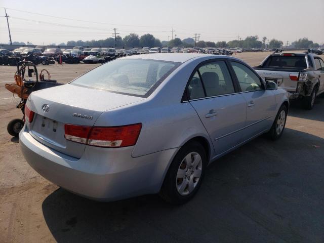 5NPET46C27H230383 - 2007 HYUNDAI SONATA GLS BLUE photo 4